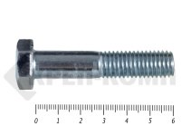 Болты DIN 931, с неполной резьбой, цинк, 12х 60 мм пр.8.8 (17,5 кг/252)