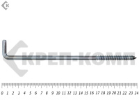 Шуруп с костылём L-образный 10х240 (2шт)