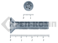 Винт потайной,цинк DIN965 8х 35 (1800шт)