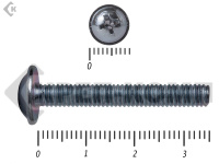 Винт с прессшайбой DIN967 4х35 (55шт)