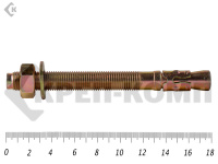 Анкер клиновой 16х180, желтый цинк (4шт)