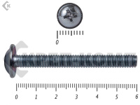 Винт с прессшайбой DIN967 4х60 (2000шт)