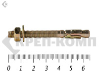 Анкер клиновой  6х 65, желтый цинк (10шт)