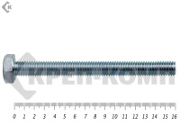 Болт полная резьба, цинк DIN933 8х160 пр.5,8 (5шт)