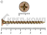 Саморез жёлтый цинк PH-2, по дереву 3,5х45 Фасовка (500шт) – фото