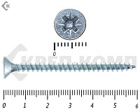 Саморез белый цинк POZY 5х 60 (2500шт)